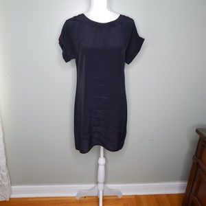 everlane women silk dress black sz XS